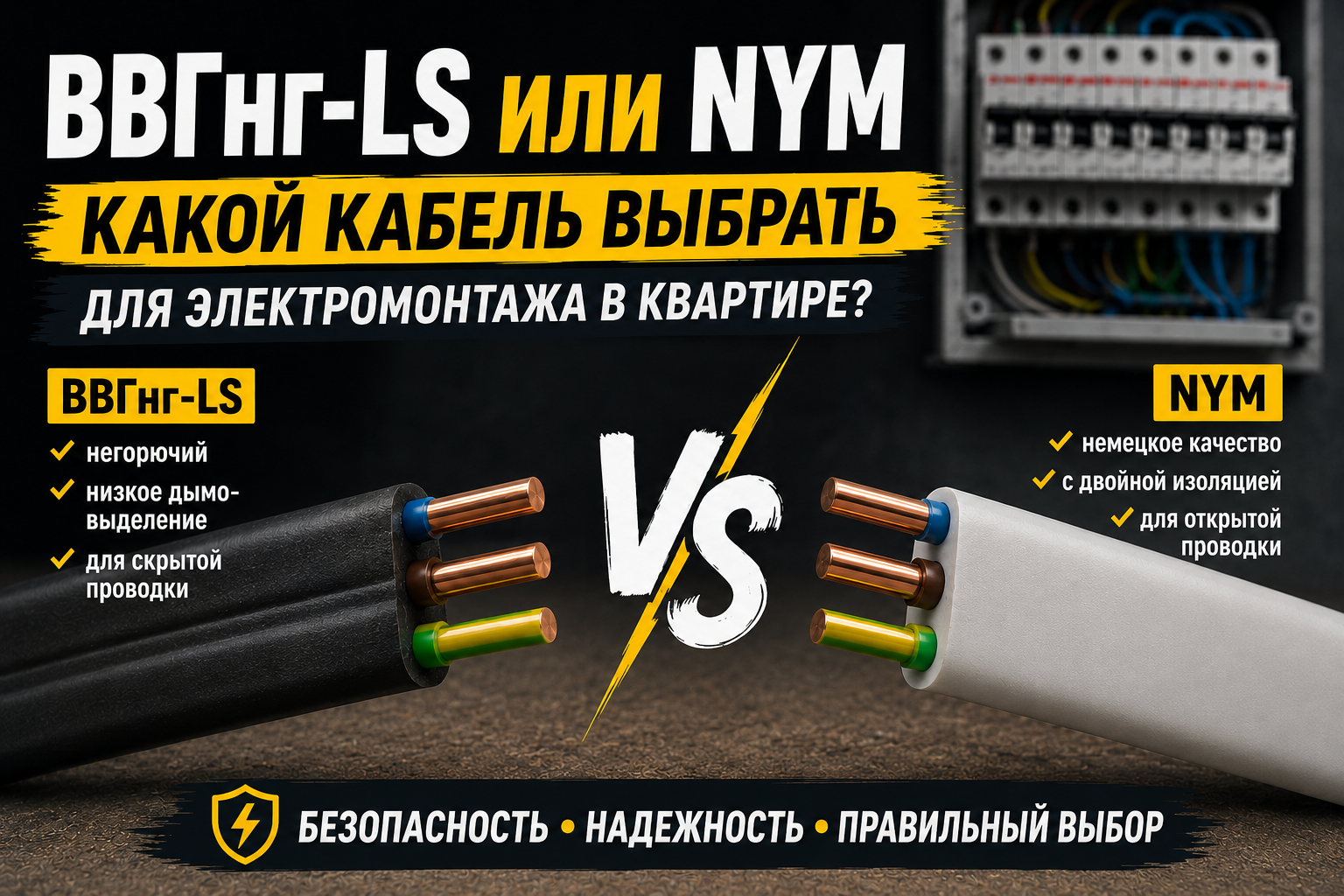 Какой кабель выбрать для электромонтажа в квартире? Советы электрика